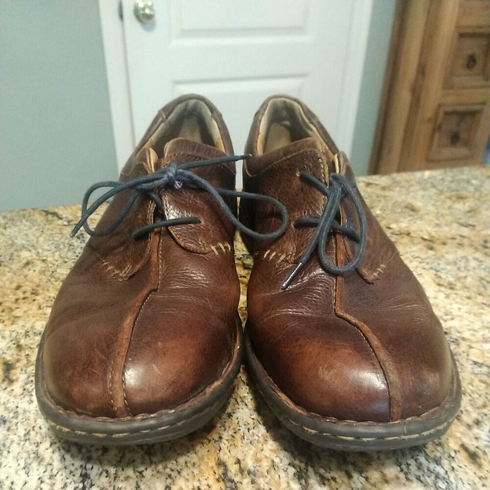 Born Men's Ridgeway Split Toe Pebbled Leather Lace Up Oxford US 13 M H 11806